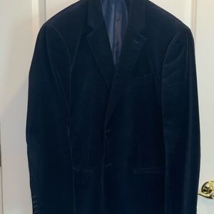Alfani Velvet Blazer - Navy Blue